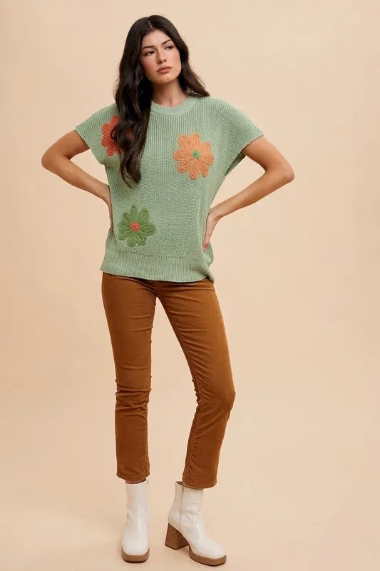 Annie Wear Large Flower Embo Dolman Sleeve Summer Sweater Top 3a08787f06ce42d586be8c2686c813a8-Max-Origin