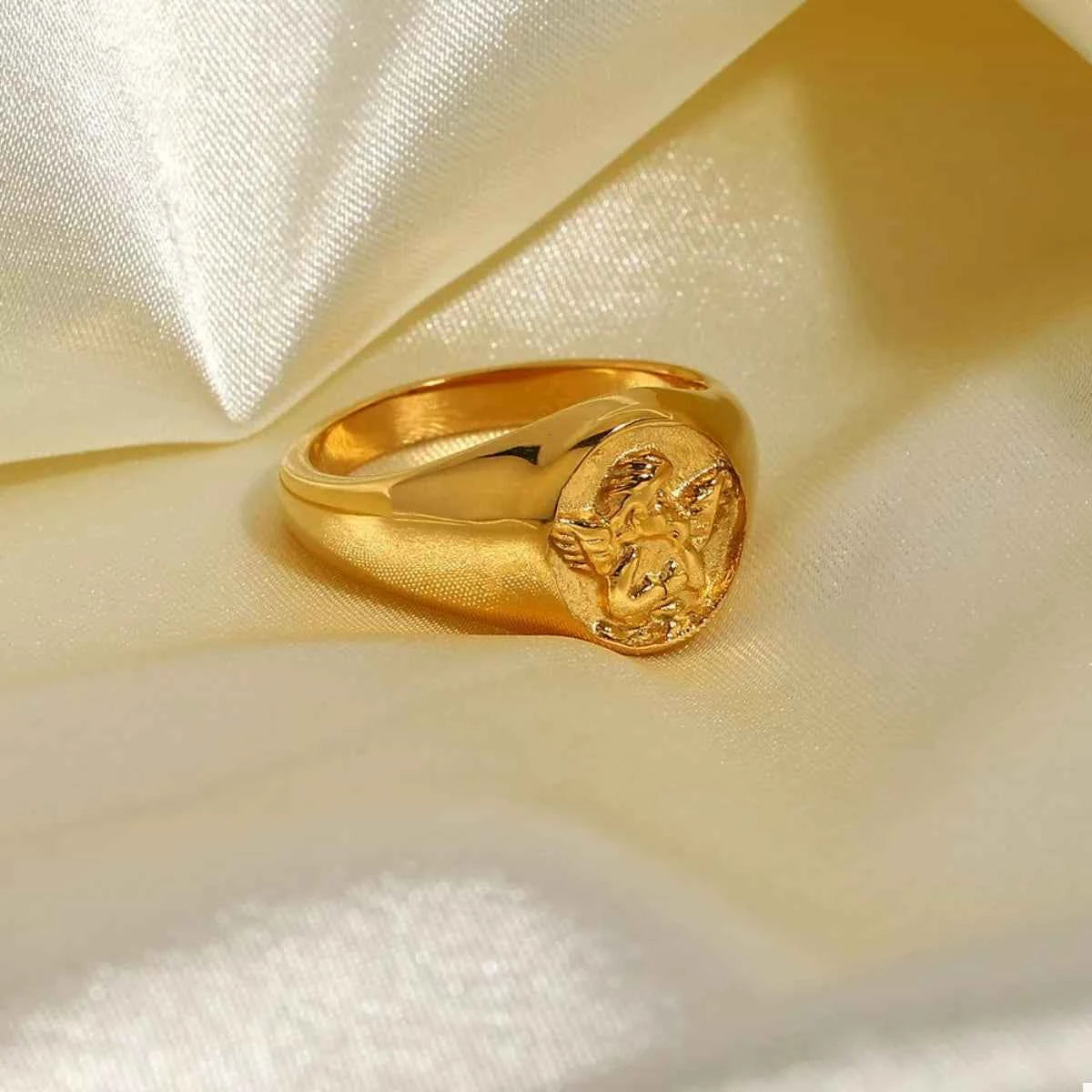 18K Gold-Plated Cupid Ring 3a0af39e-b51c-463b-9d14-067cd3377c5b-Max-Origin