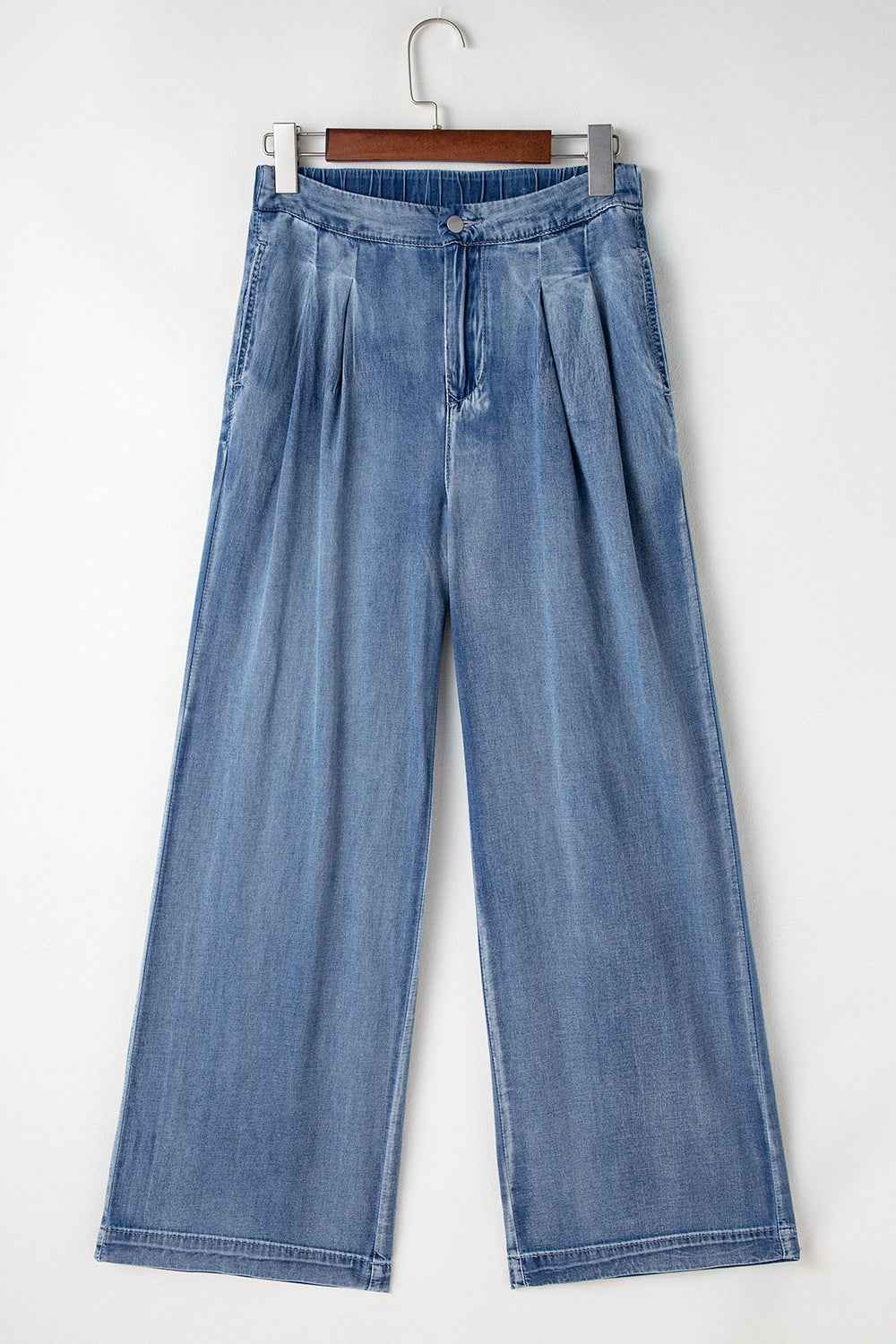 High-Waisted Wide-Leg Jeans