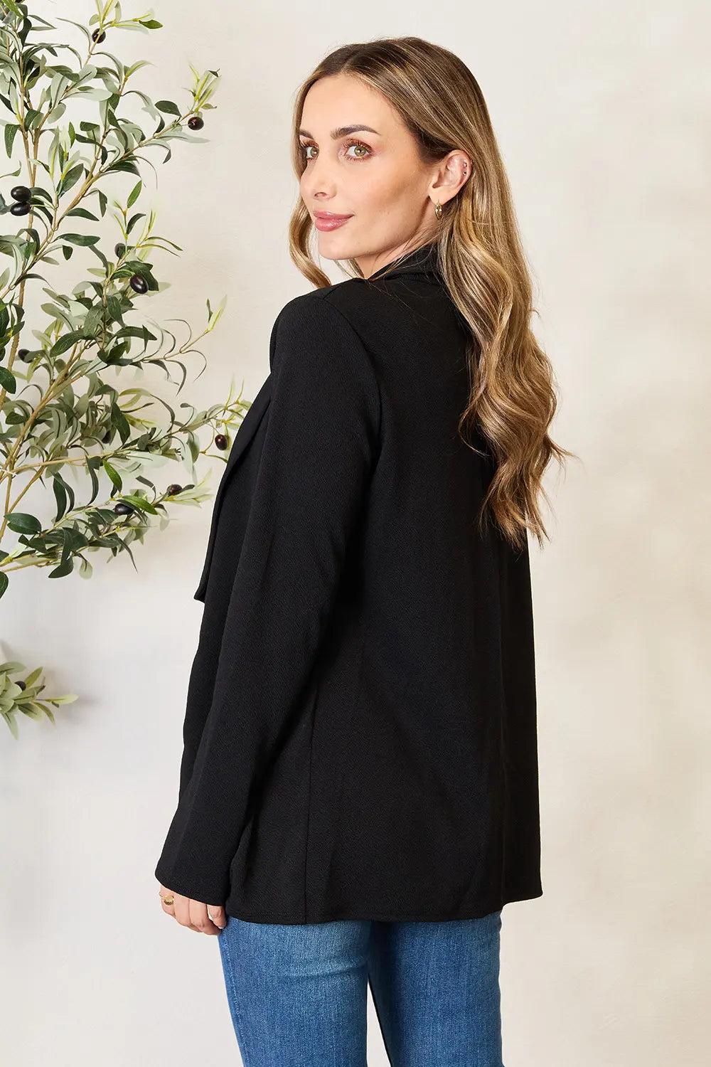 Heimish Full Size Open Front Long Sleeve Blazer 3a531295f9994d1c9c5e51202058c3b9-Max