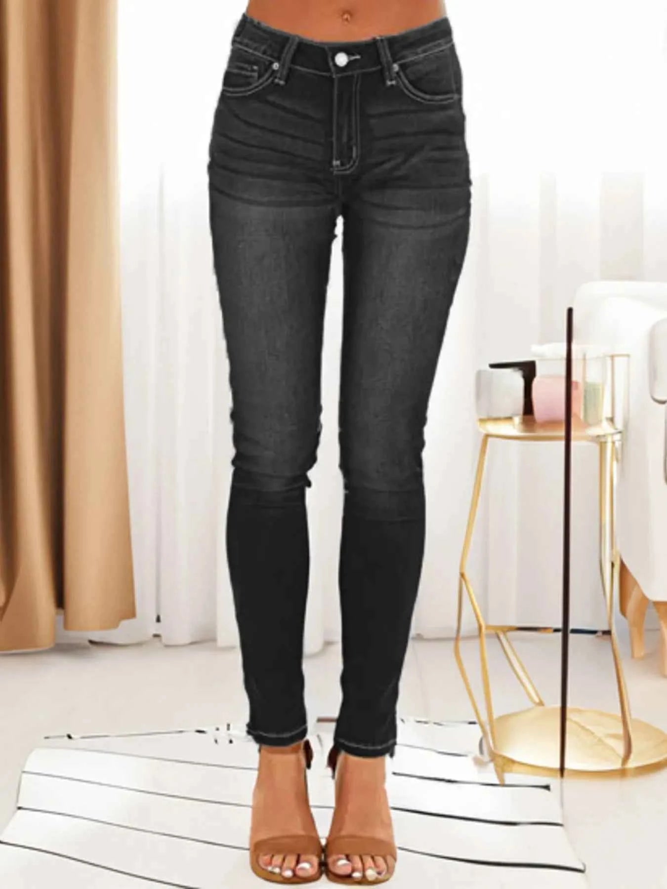 Skinny Fit Washed Jeans 3a7fc341bdbf496c9592d6ff46621ac0-Max-Origin