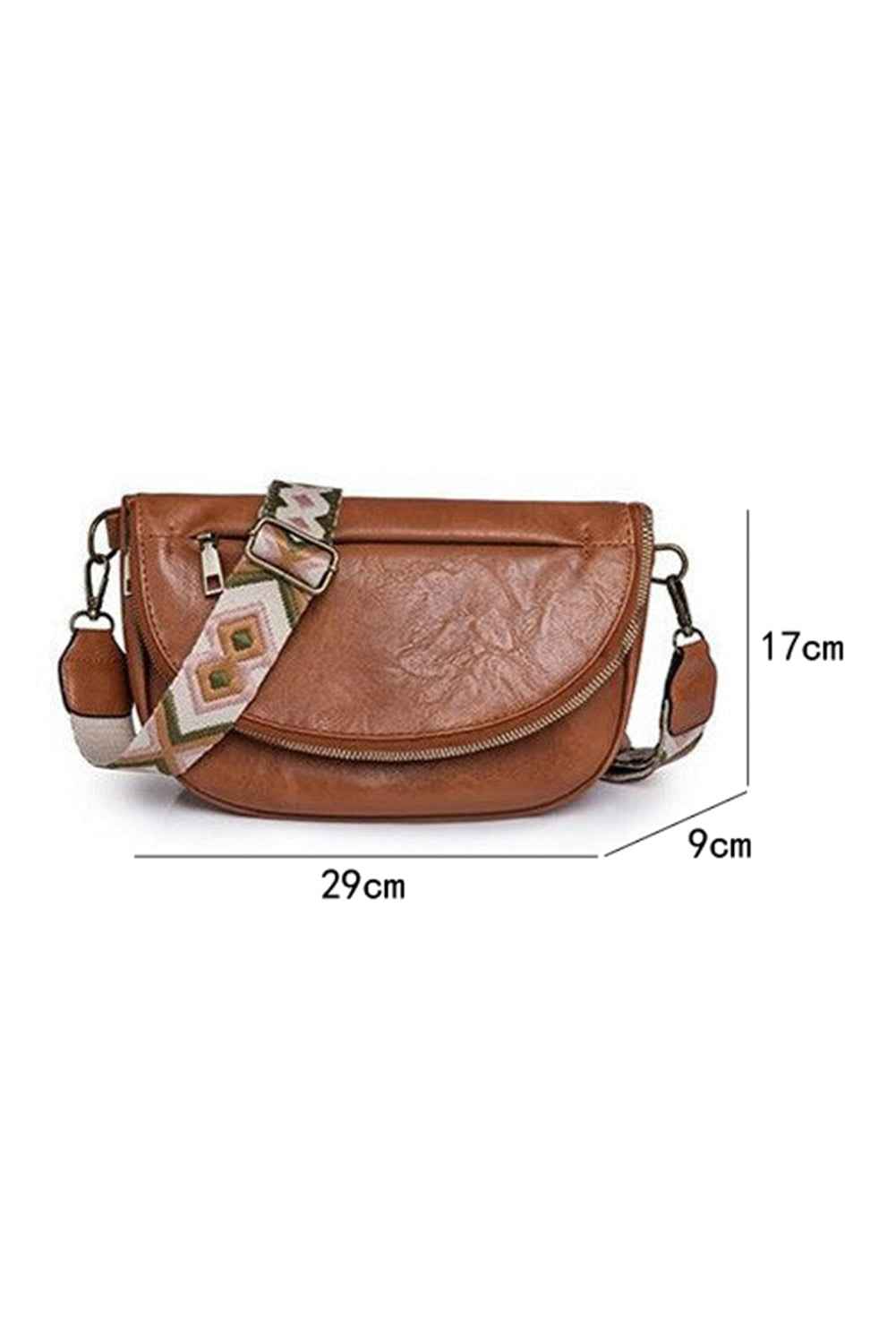 Dark Grey Wide Strap PU Leather Crossbody Bag 3a8093d69c9bb48c