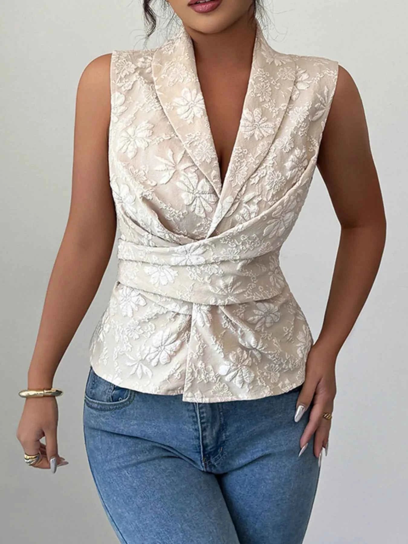 Tie Waist Wrap Tank Top 3a8d6803-5cd6-484c-84f6-6b3fa9ae861e-Max-Origin