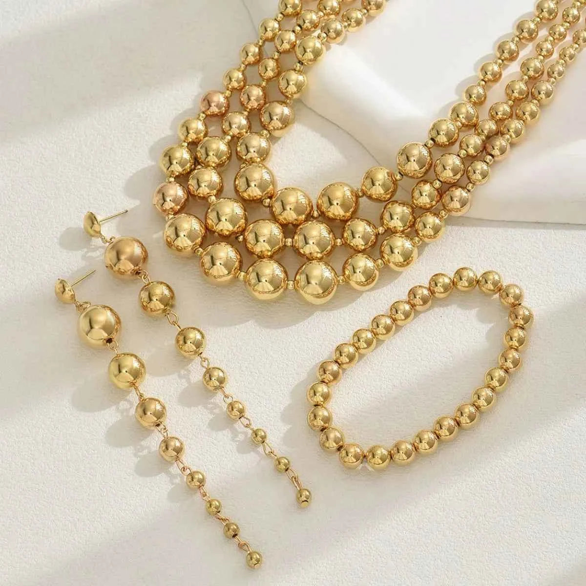 18K Stainless Steel Beaded Multi-Layered Necklace Bracelet Earrings Jewelry Set 3ab1b827-12ee-4237-ae3e-0a187b5fd1ad-Max-Origin