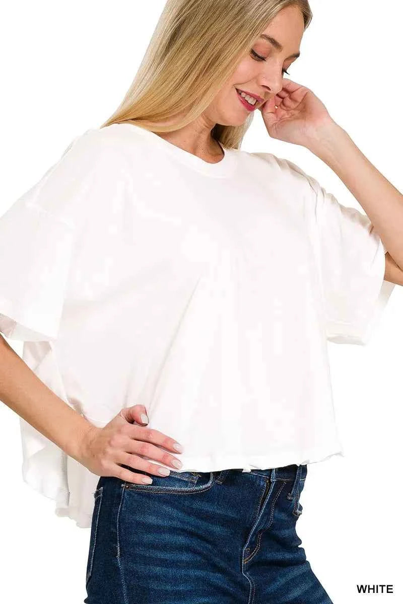 Cotton Round Neck Short Sleeve T-Shirt WHITE 3ac02bbcf6dc497184c5ec7f7678a40f-Max-Origin