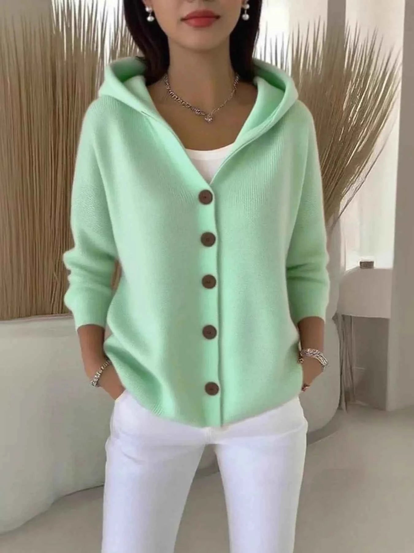 Full Size Hooded Button-Down Knit Cardigan Plus Size 3ac5172f8754491884c6de26203490d2-Max-Origin
