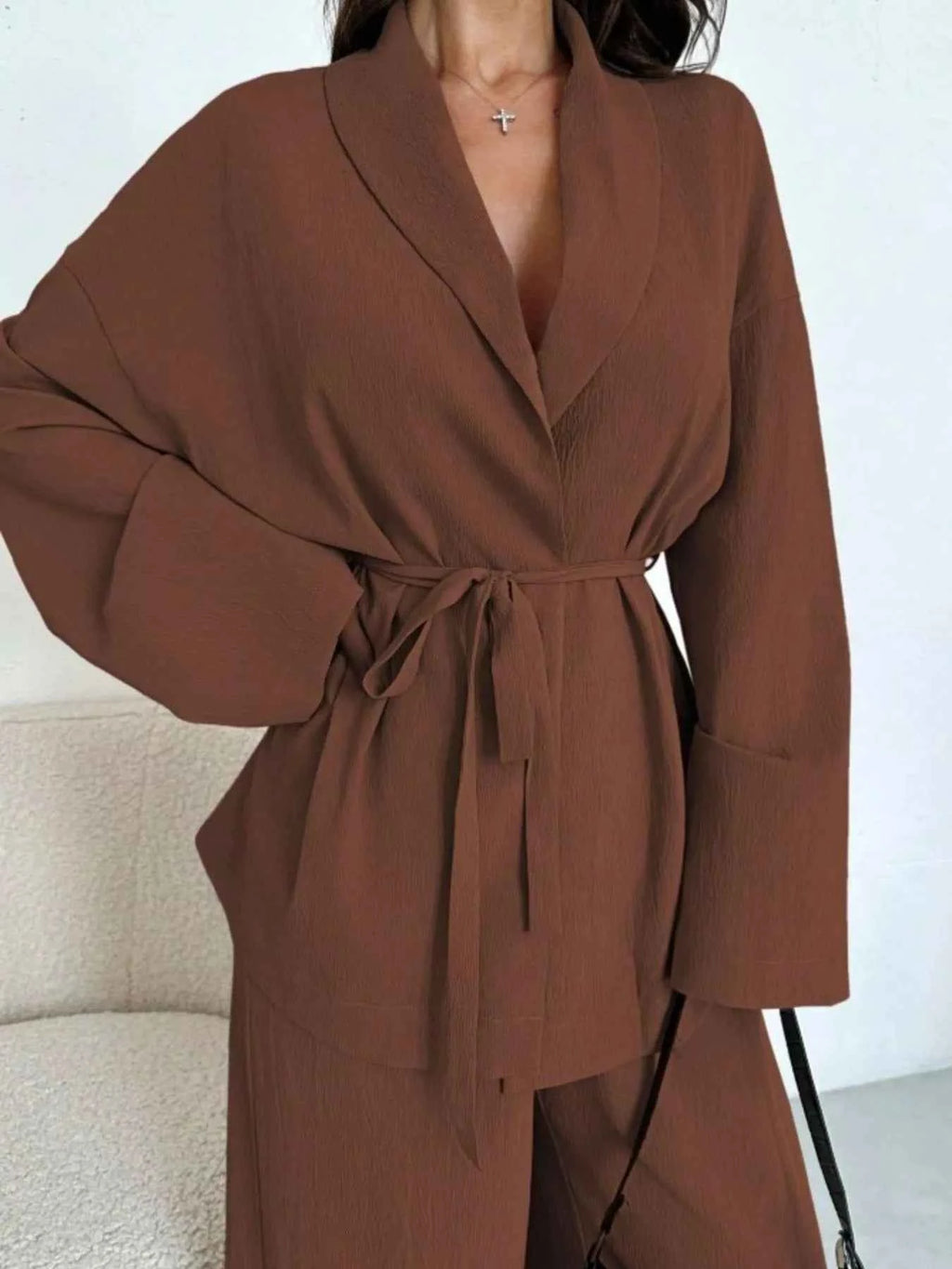 Front Tied Shirt and Wide-Leg Pants Set 3ac7e064-bf1a-40fb-a103-0667a2737590-Max-Origin