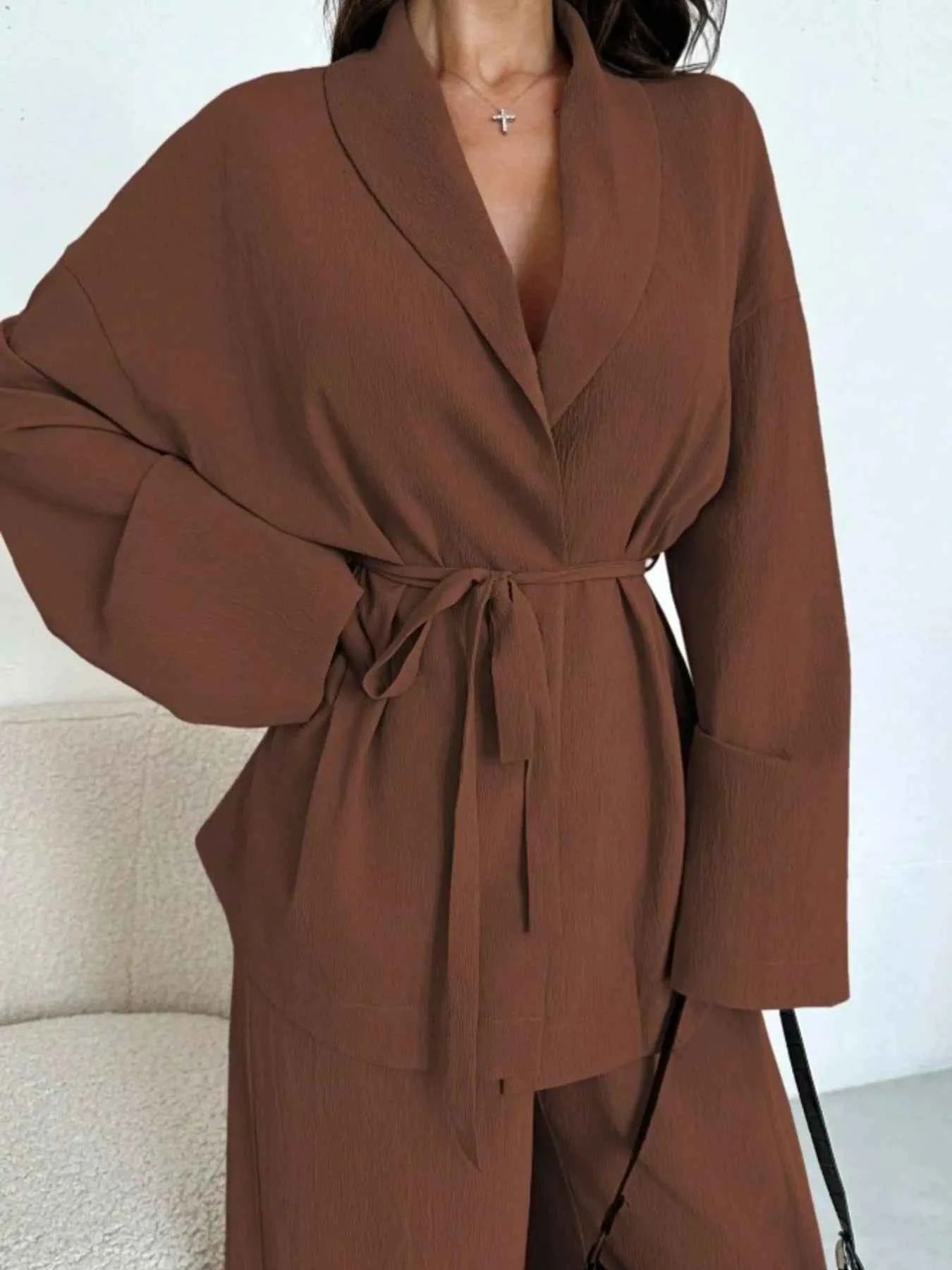 Front Tied Shirt and Wide-Leg Pants Set 3ac7e064-bf1a-40fb-a103-0667a2737590-Max-Origin