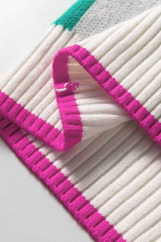 Valentine Heart Checker Buttoned V-Neck Cardigan 3aecb984-c700-4574-9677-6e4185cbe85d