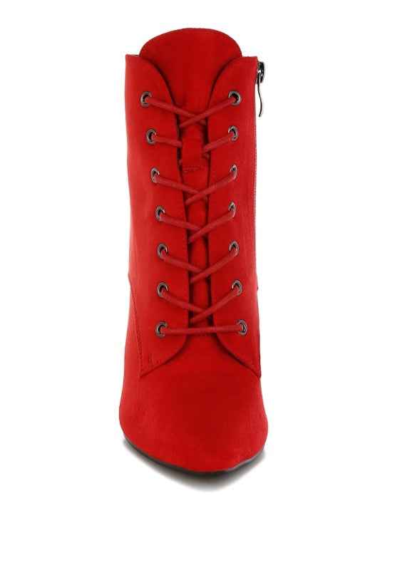 Nesta Stiletto Heel Lace Up Boots 3afb9513-dd33-4cdf-b50e-7a0b8e6ad2db