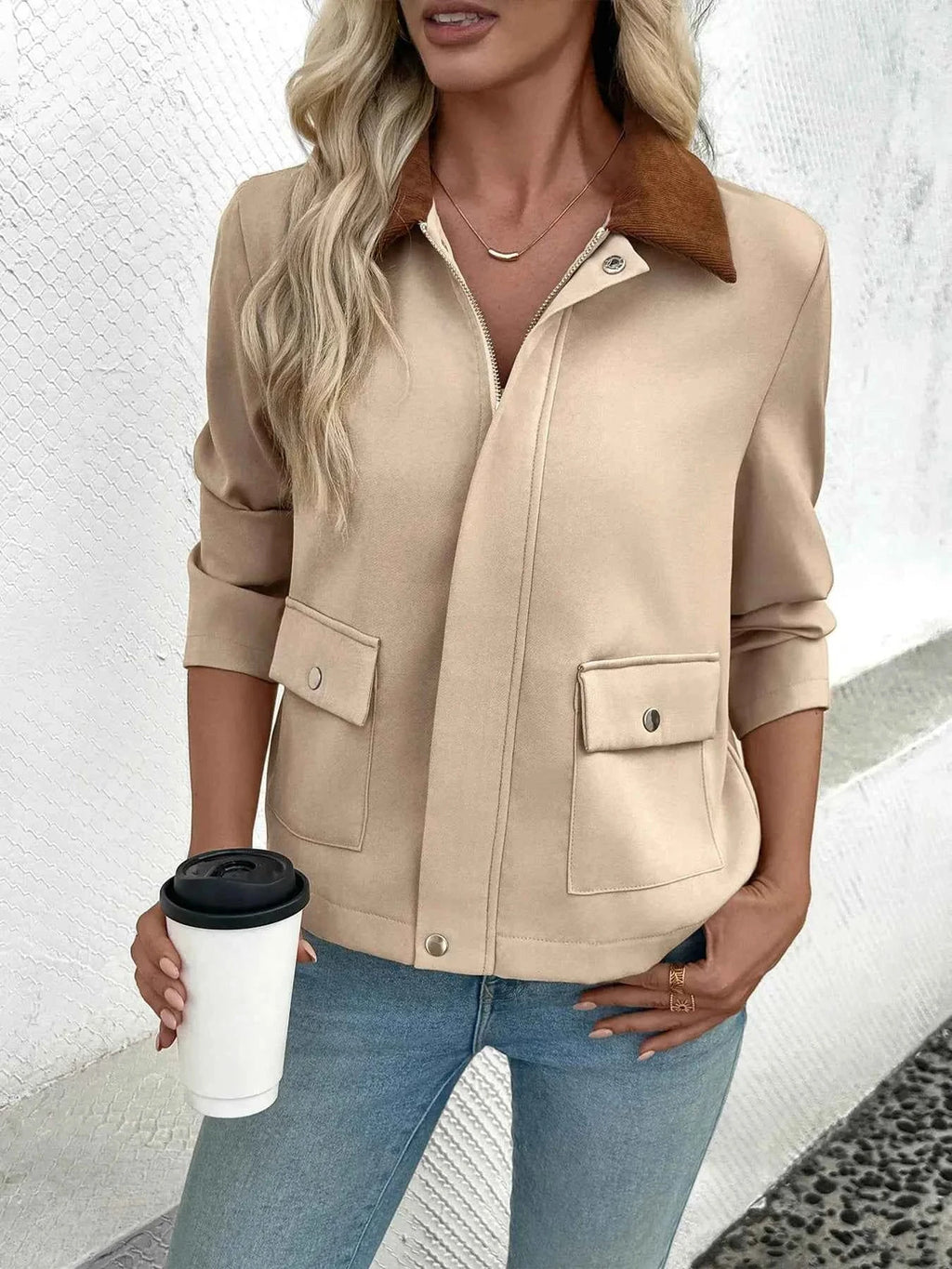 Zip Up Long Sleeve Jacket 3b086b58d74542dfbdc007dd6d557cdd-Max-Origin