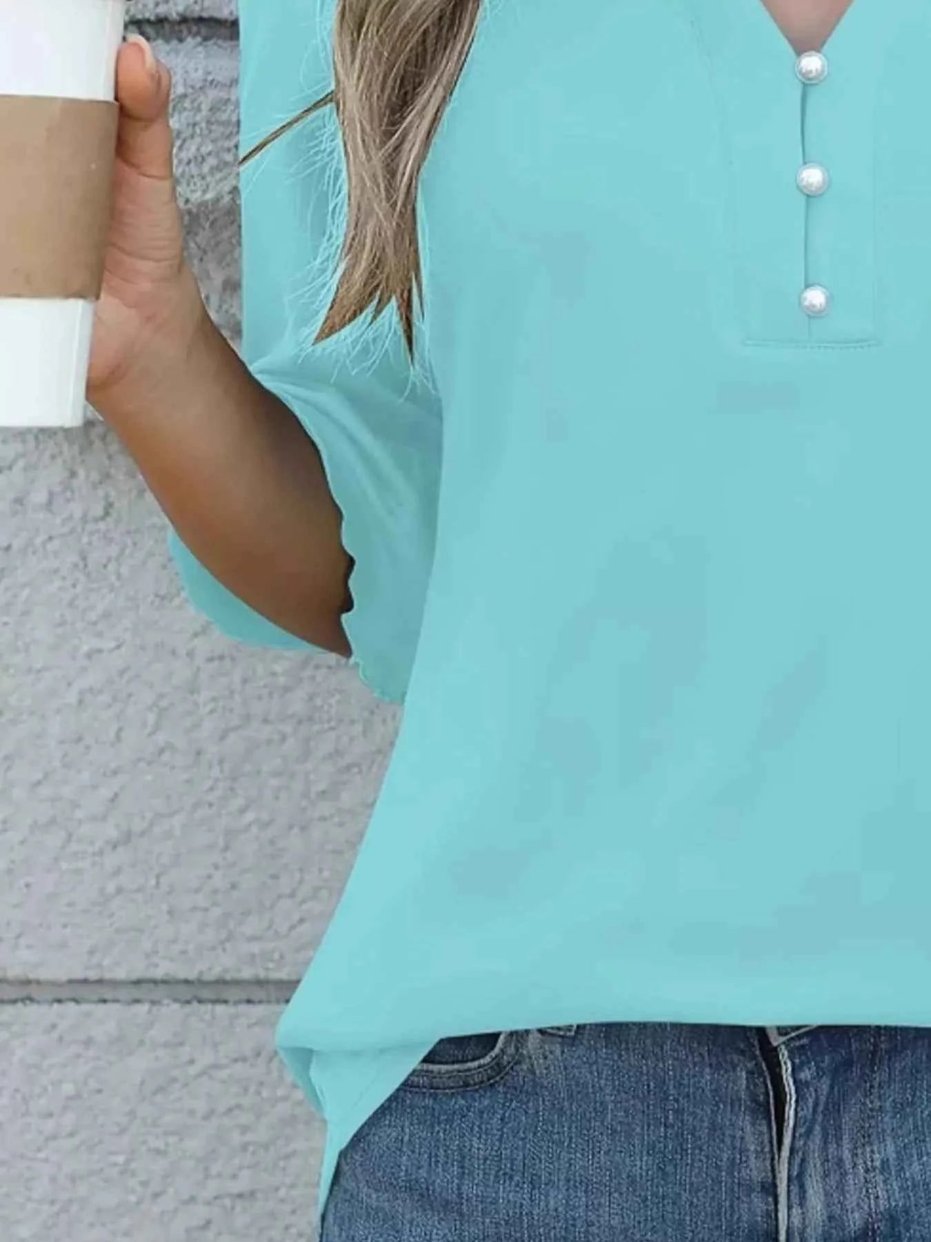 Full Size Notched Flounce Sleeve Blouse Plus Size 3b0a5fbb-0960-425b-aefe-812ba55ffb77-Max-Origin