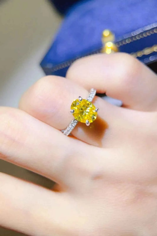 2 Carat Moissanite 925 Sterling Silver Ring Yellow 3b7528ac-540b-48cd-8a3c-a58257eaf4c9-Max