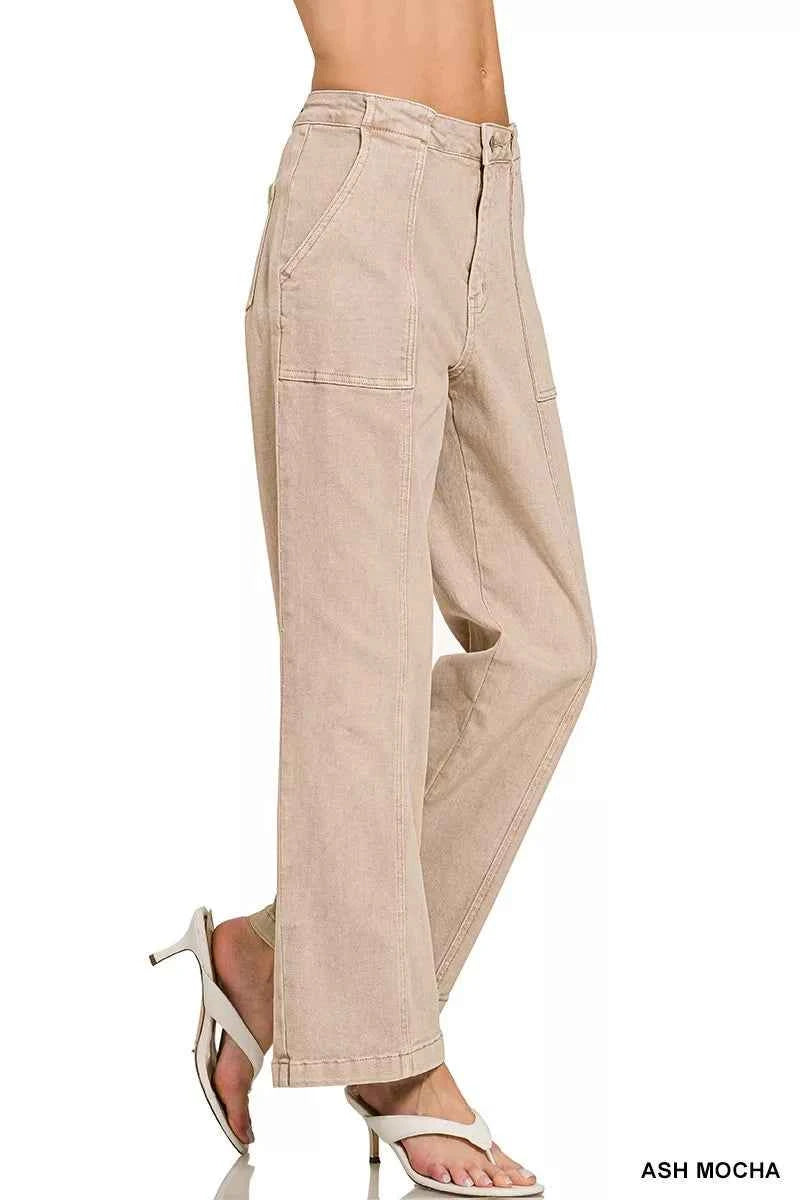 Zenana Straight Leg Utility Pocket Jeans 3b82fd32285342f3a14ca90f8438efb3-Max-Origin