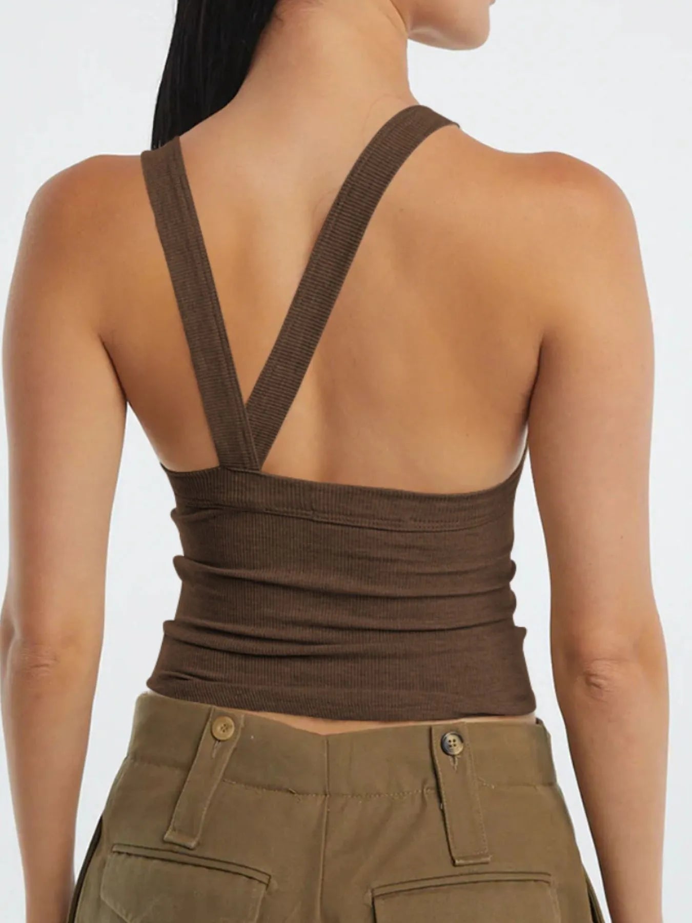 Asymmetrical Back Ribbed Crop Tank Top 3ba20472-fbe5-4152-ada6-5b30c62c9536-Max-Origin