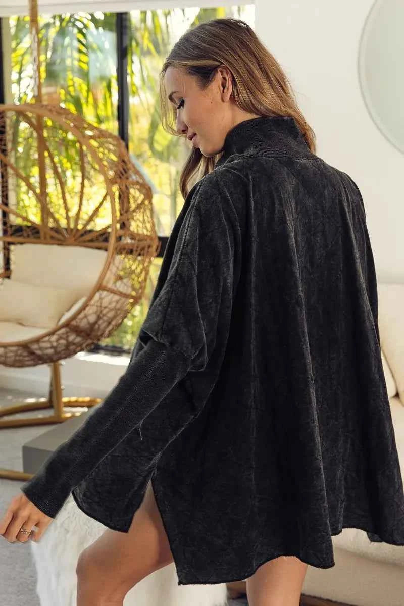 BiBi Vintage Washed Quilted Half Zip Top 3bcb4007922e42428ee849d8858efa05-Max-Origin