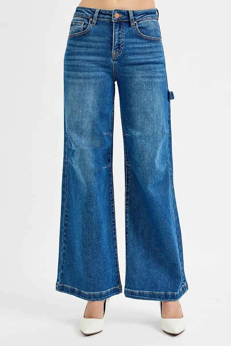 RISEN Full Size High Rise Wide Leg Patch Detailed Jeans Plus Size DARK 3bcfdd45719149d393469f9693e7cbde-Max-Origin