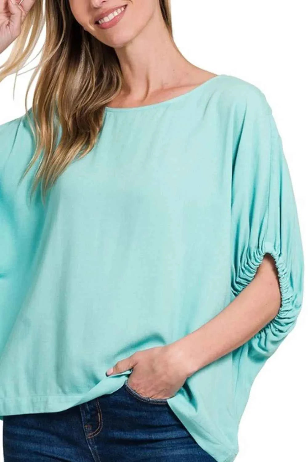 Zenana Woven Oversized Boxy Top 3bf14f06-4603-4a75-ba55-440d17b57d74-Max-Origin