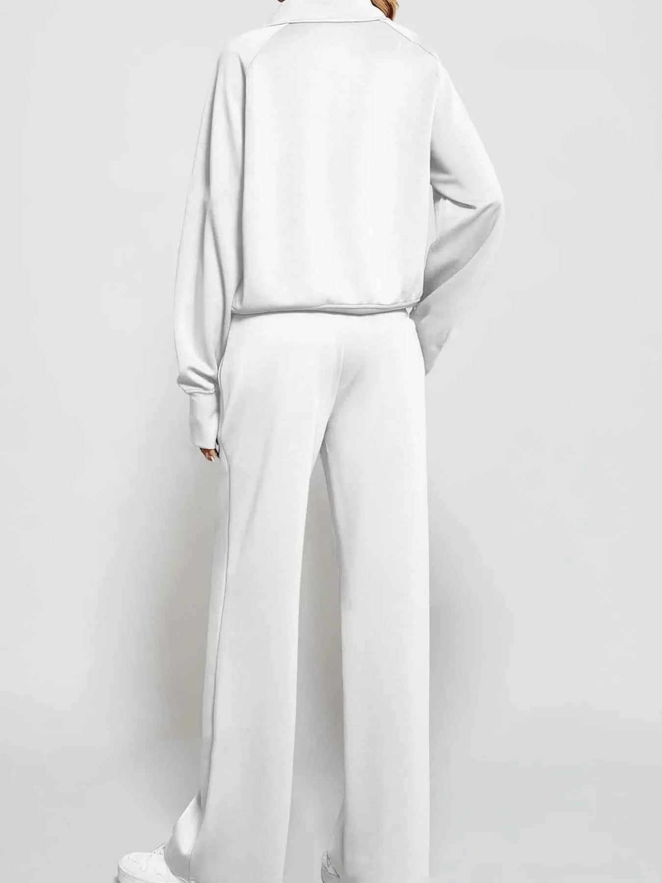 Half Zip Long Sleeve Top and Pants Set 3bf175eb175e42ad8a0743c078b6ac34-Max-Origin