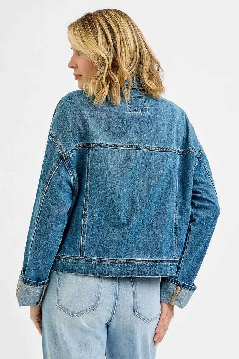 RISEN Oversized Cargo Pocket Denim Jacket with Cuffed Sleeves 3bf23606dfe14992919c42847f2e79a4-Max-Origin