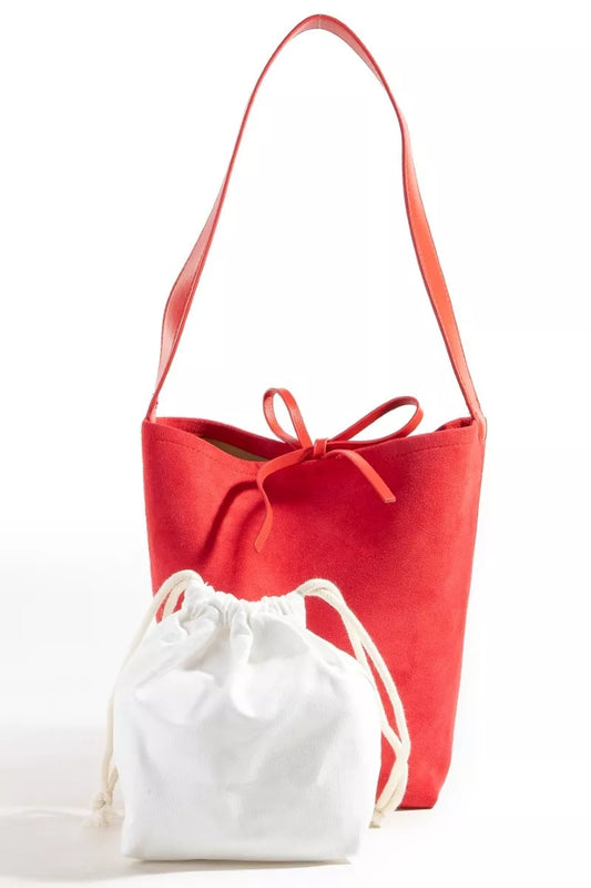 Fame Bucket Pouch Faux Suede Tote Bag RD one size 3bf45efc8bcc405b9d984b9a36fb8824-Max-Origin