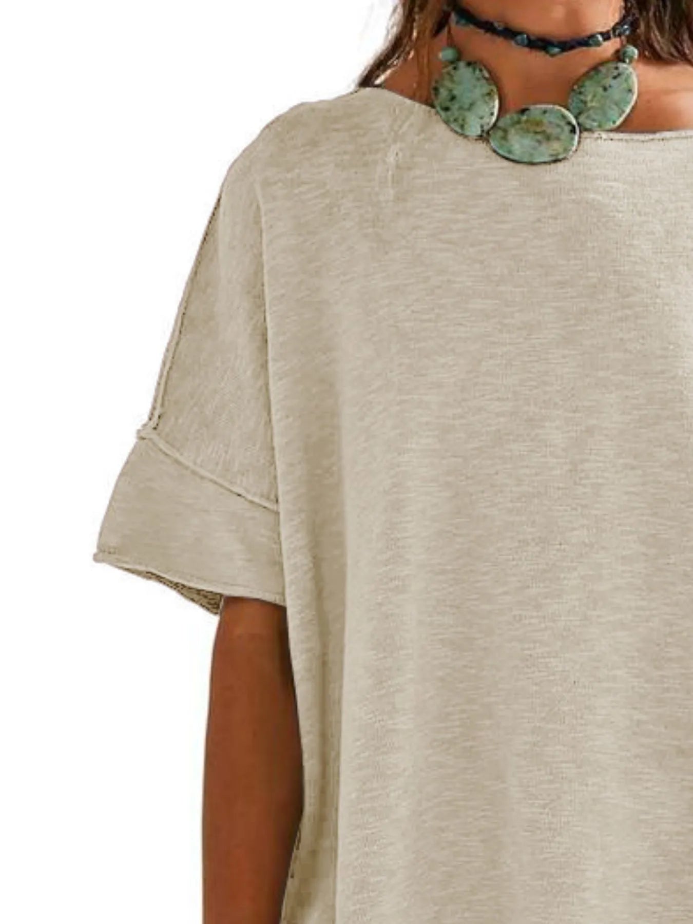 Oversized Round Neck Drop-Shoulder T-Shirt 3bf48caa-3a78-4391-bde8-05e4f92bbdc5-Max-Origin