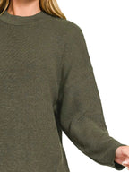 Zenana Round Neck Knit Top and Shorts Sweater Set 3bff4df5-41a7-4f34-b305-b7d8f4eb940c-Max-Origin