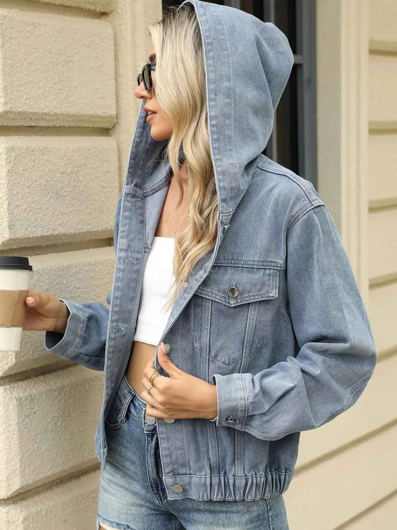 Washed Button Up Hooded Denim Jacket 3c220e40f7ff478da370eb7ef6f40f6e-Max-Origin