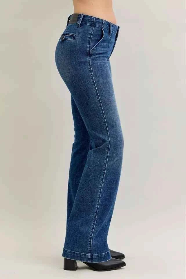 Judy Blue Full Size Mid Rise Bootcut Jeans with Welt Pockets Plus Size 3c2790eacb814fba934e3efa5820fe71-Max-Origin