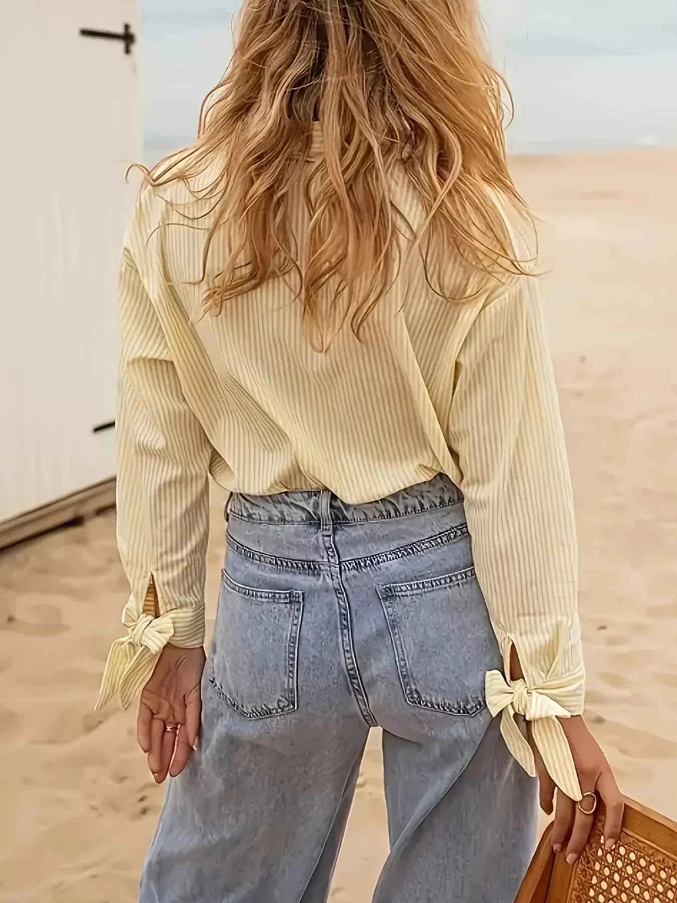 Striped Button Up Tie-Cuff Long Sleeve Shirt 3c2f00a9-7fff-4acf-9a18-9165a51cc36c-Max-Origin