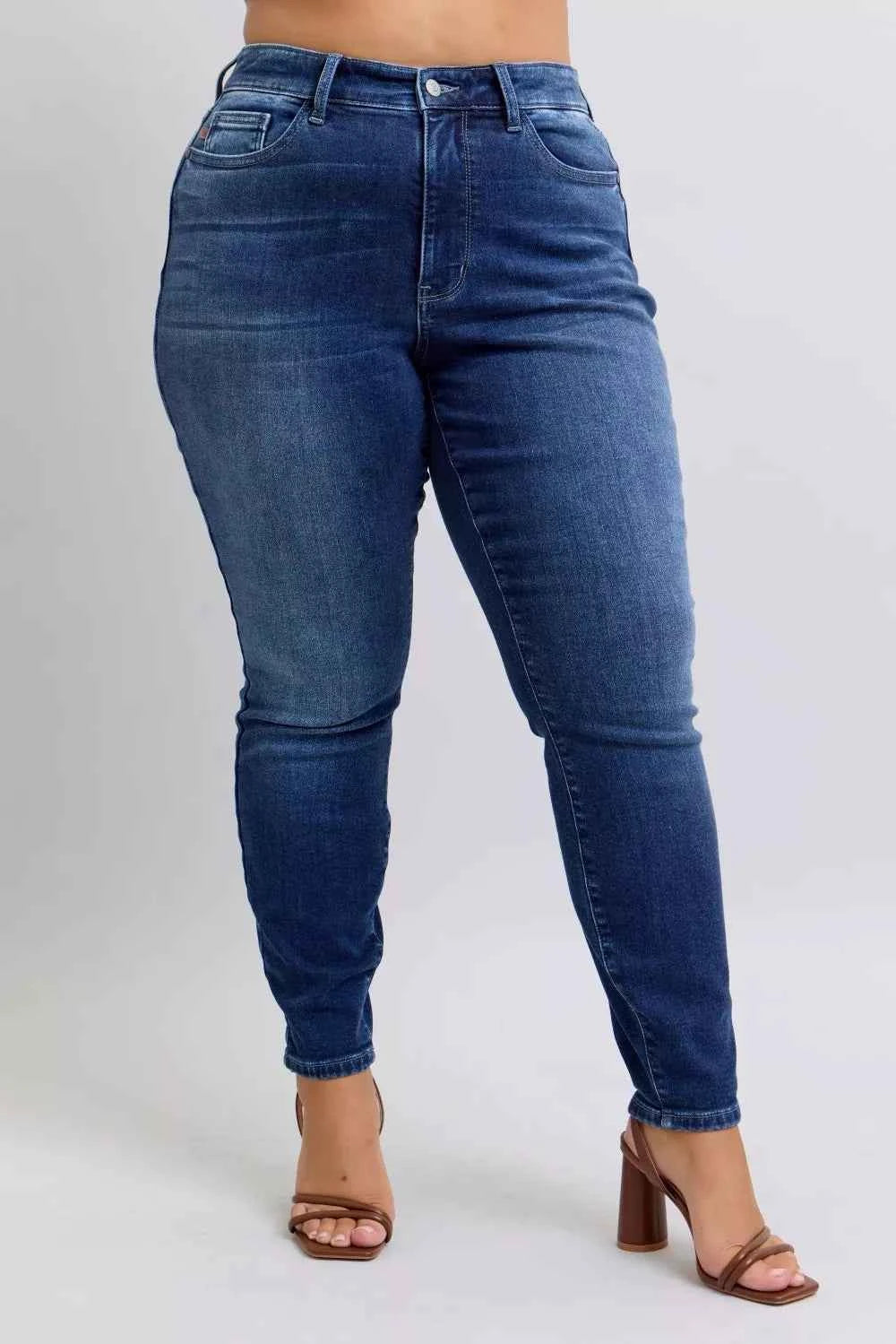 Judy Blue Full Size Washed Thermal Skinny Jeans Plus Size 3c34c21e-e793-49ee-bced-b87de4cd498f-Max-Origin
