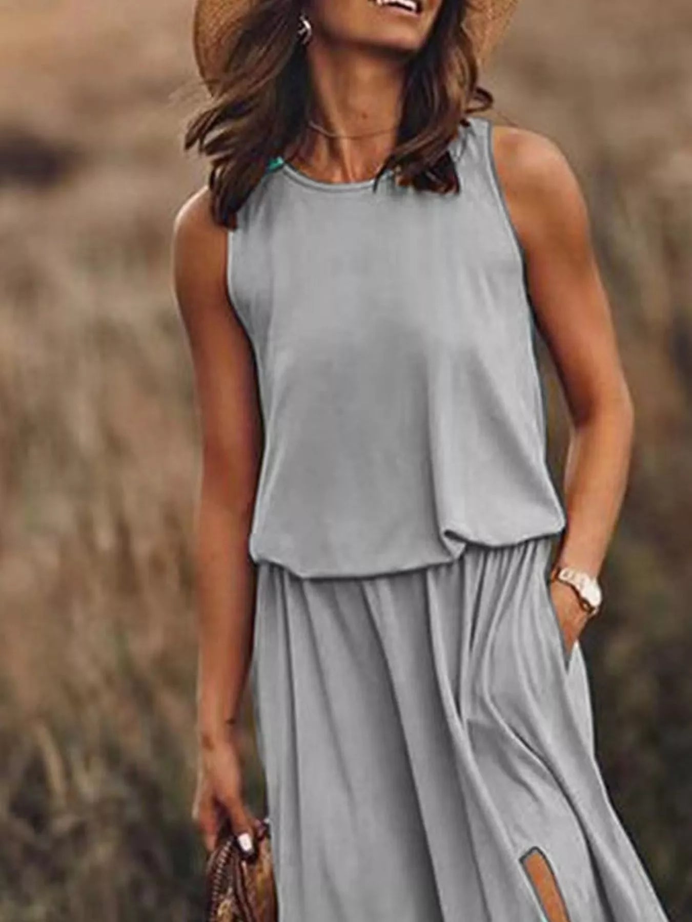 Full Size Round Neck Sleeveless Slit Maxi Dress Plus Size 3c431ebc-7f79-4fe7-b8fa-6476673c3e74-Max-Origin