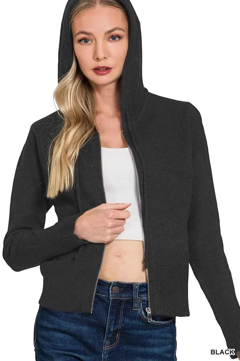 Zenana Drawstring Zip Up Hooded Cardigan 3c52c2dea1984844a3fd8ce3e27f0f38-Max-Origin