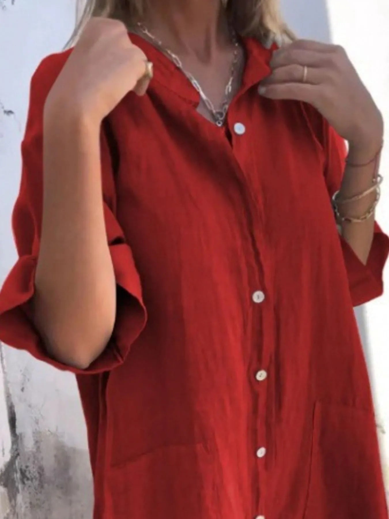 Full Size Casual Linen Button-Down Shirt Dress Plus Size 3c589863-4eb5-4c77-8216-0fccd5982cc3-Max-Origin