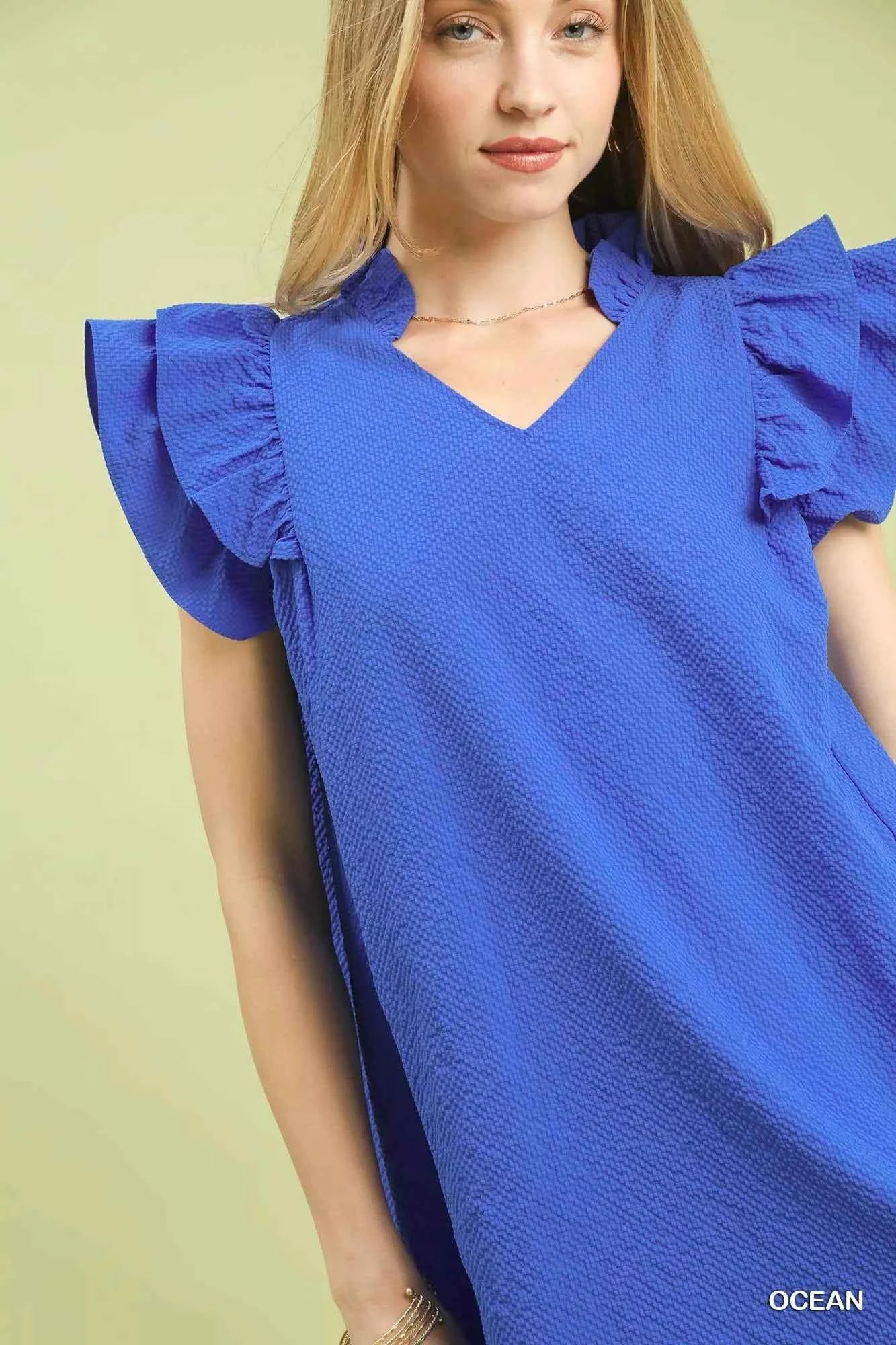 Umgee Seersucker Ruffle Shift Dress 3cad1368-de05-4e05-8177-105ee7c7f895-Max-Origin