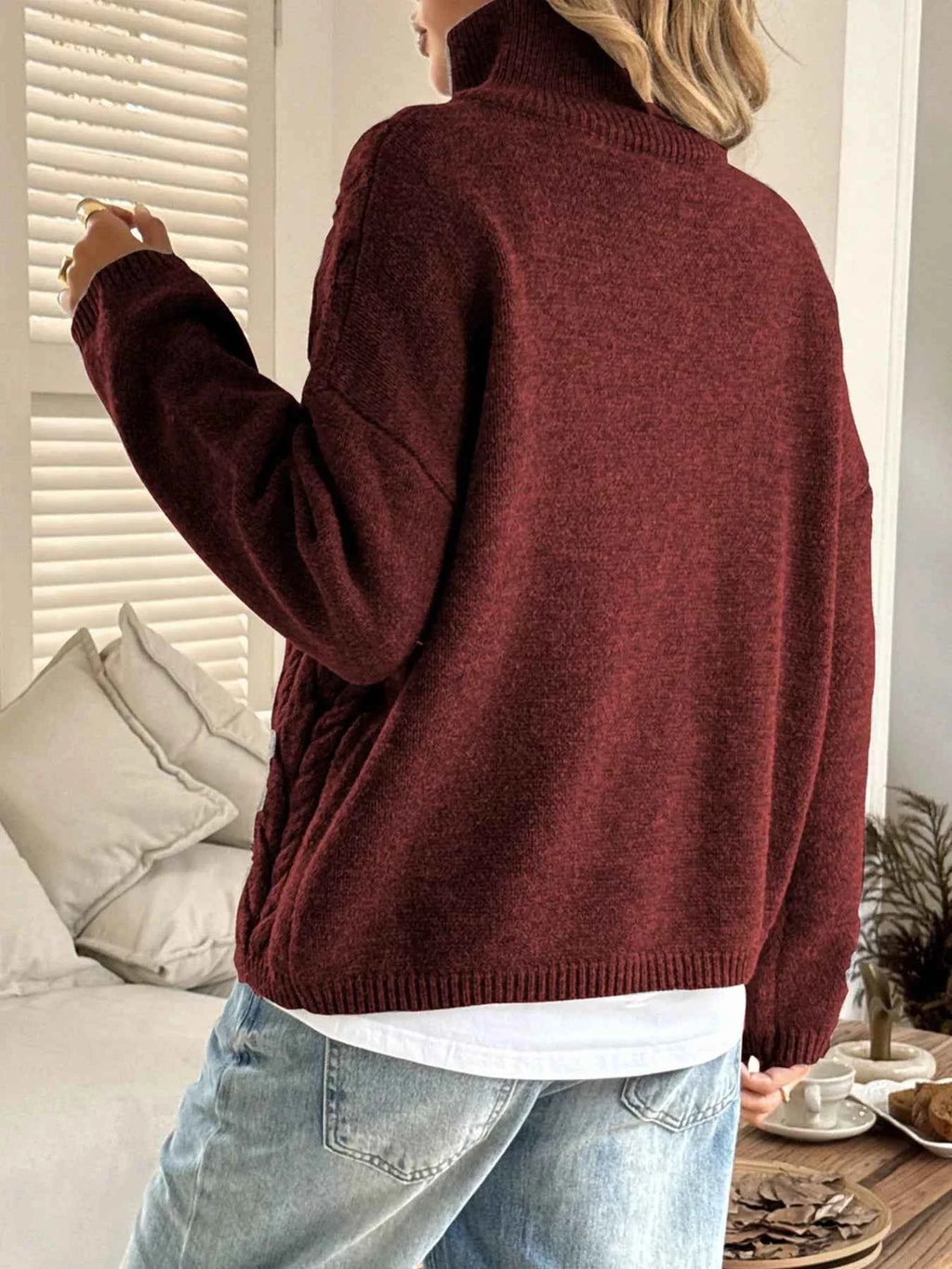 Zip Collar Cable-Knit Sweater 3cae9d60-2366-4d23-b134-5ad525304bd8-Max-Origin