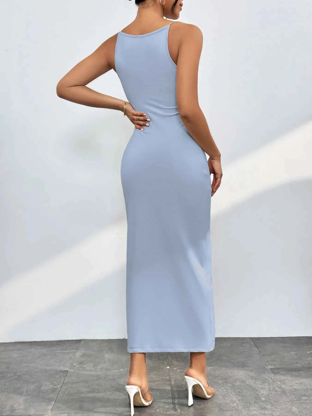 Spaghetti Straps Midi Bodycon Dress 3cb0c1e6-443b-4ffe-92b9-04cefa614dfb-Max-Origin