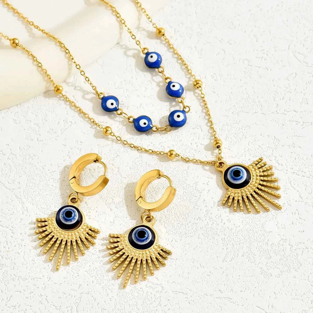 Stainless Steel Resin Necklace and Earrings Jewelry Set 3cb13b6c-49e9-4ecb-8ae1-4db4da2adabb-Max-Origin