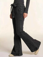 Bow-Tie High-Waisted Flare Jeans 3cf5bfc4-a985-43f0-84c7-326c80c707b5-Max-Origin