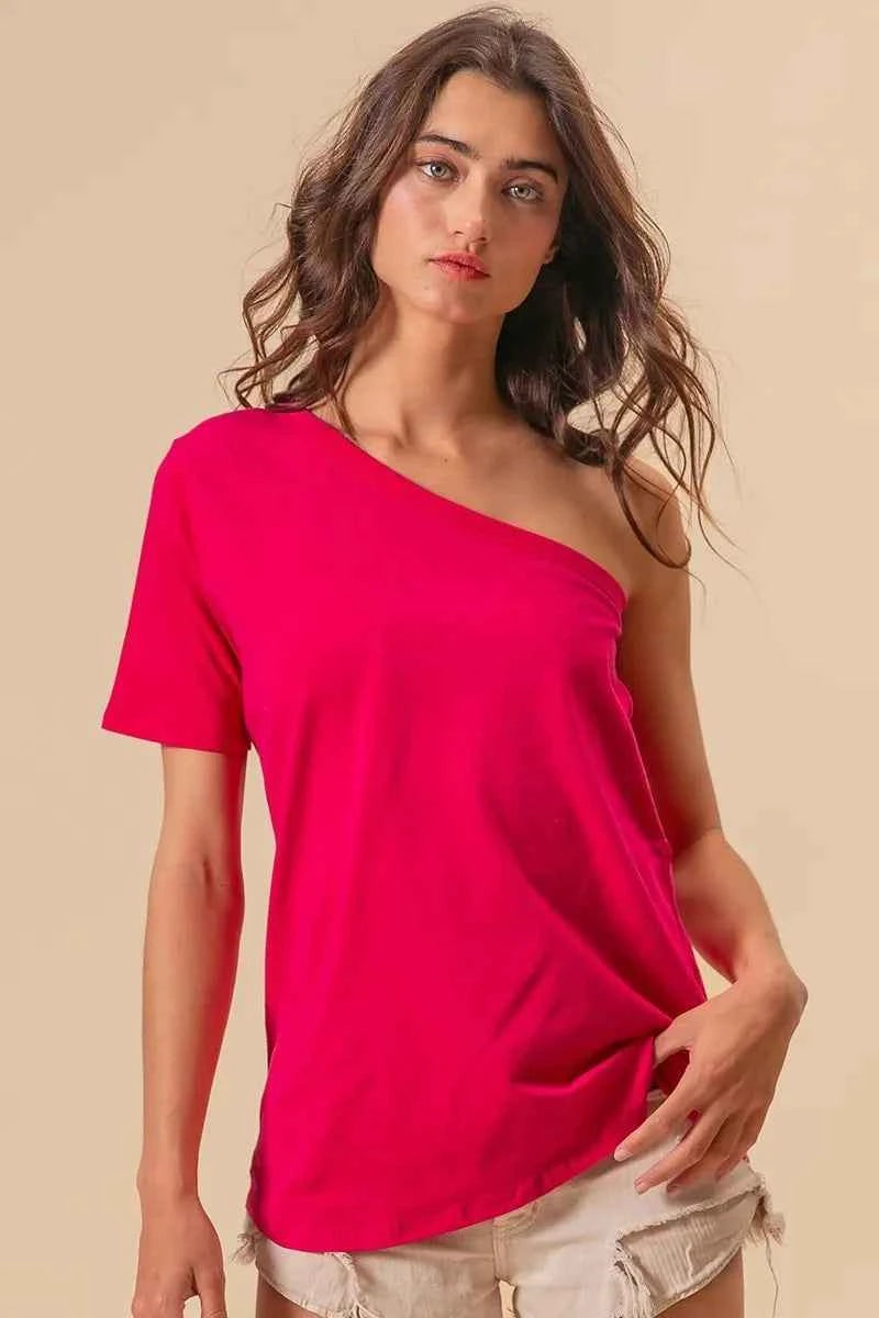 BiBi Cotton Span Knit One Shoulder Top 3d04dba2f5d54214958cd2a72f5ea663-Max-Origin