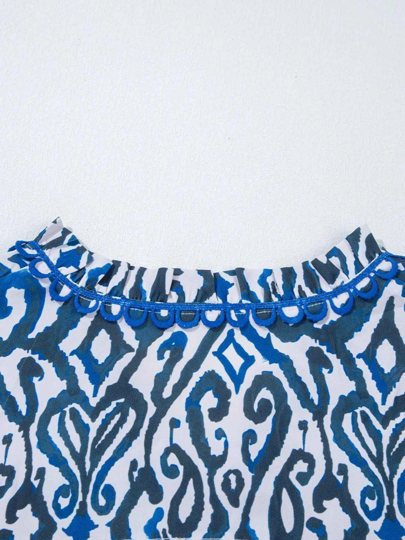 Paisley Print Long Sleeve Blouse 3d1443dde1a643798e44c993986eac2b-Max-Origin