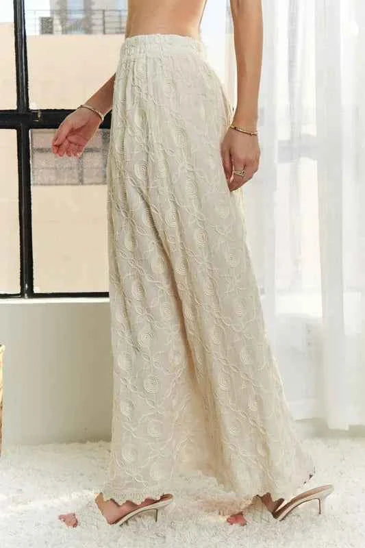 ADORA Elastic Waist Applique Maxi Skirt 3d1918fd60994dcbbf79db857a54cbe5-Max-Origin