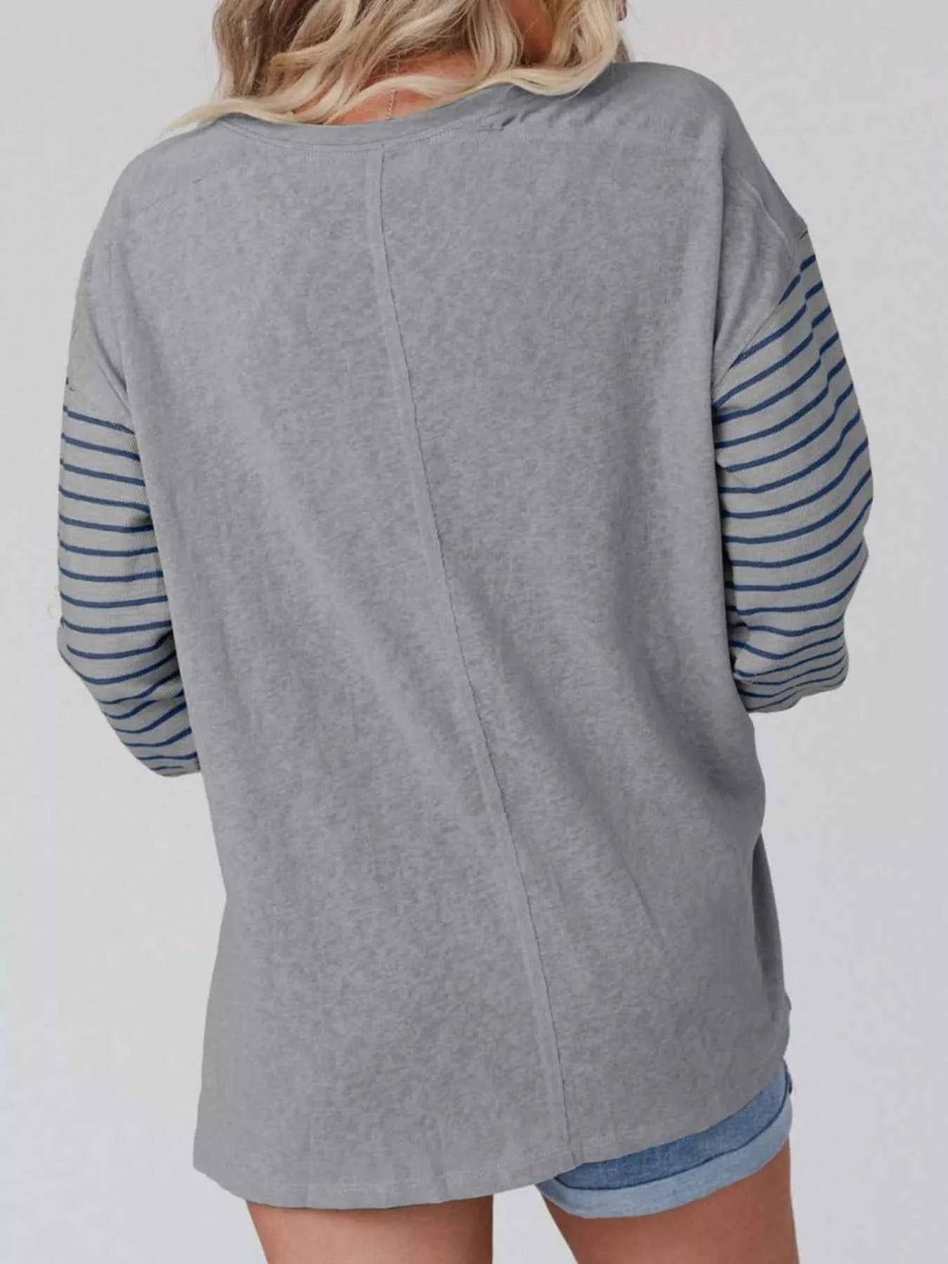 Striped Color Block Long Sleeve T-Shirt 3d1a15a9-c7b2-46bd-9b36-6e822d6c98a8-Max-Origin