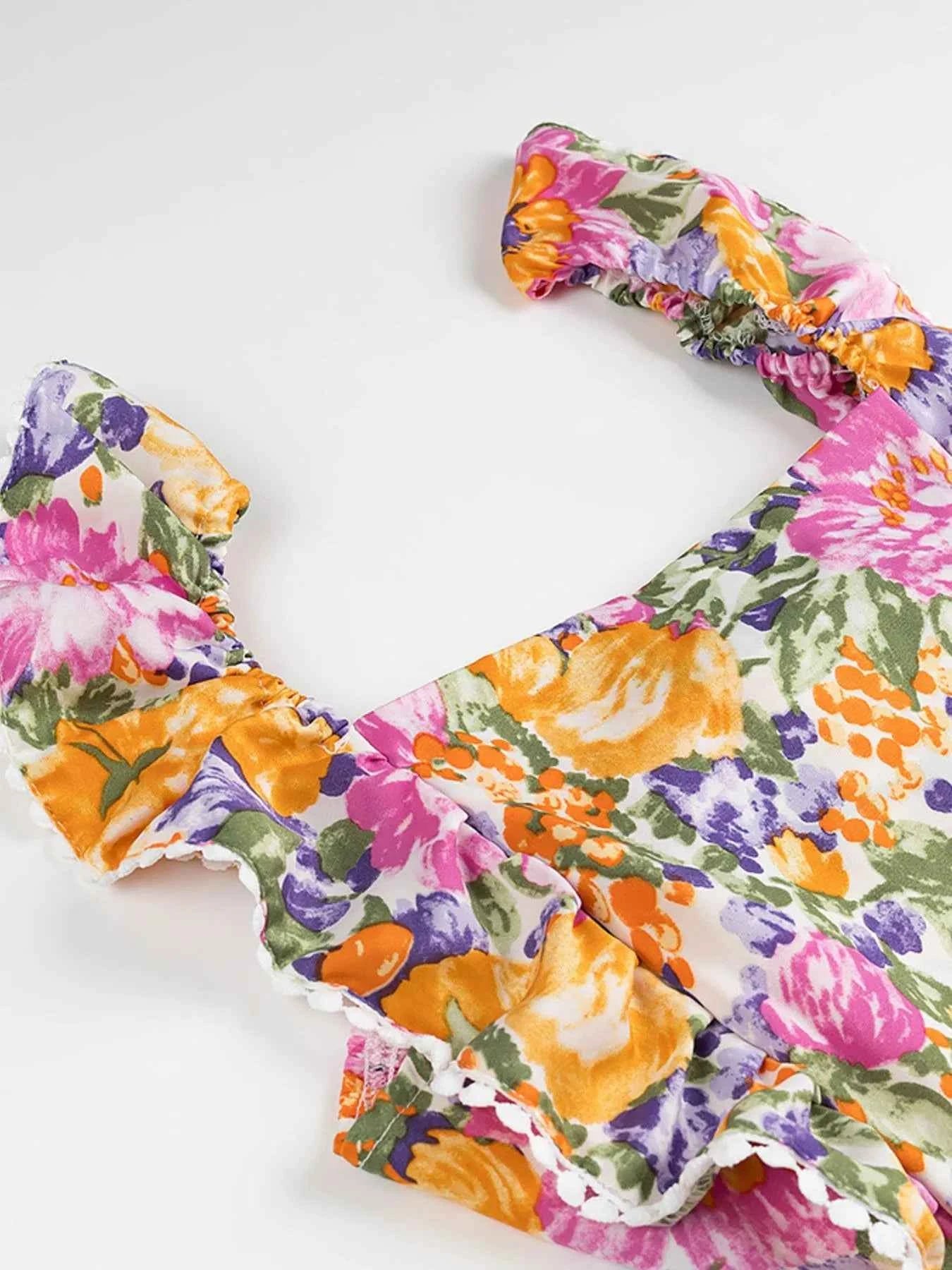 Floral Print Ruffled Hem Dress 3d414c12-7a2f-49be-a258-42b7f446eb65-Max-Origin