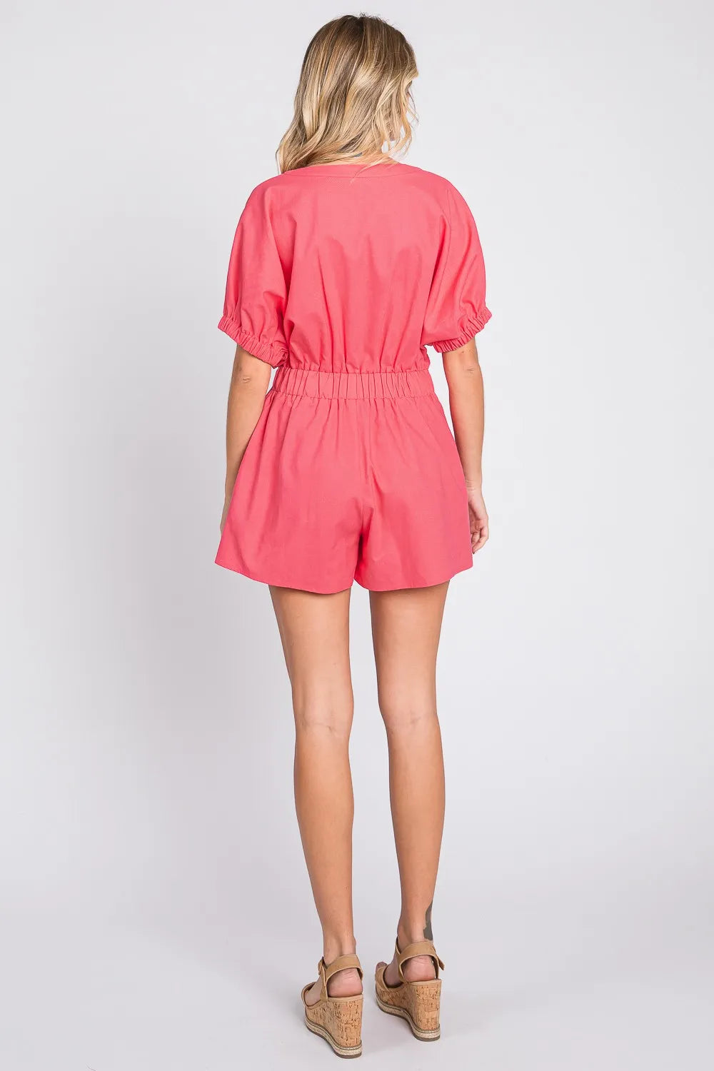 GeeGee Half Button V-Neck Linen Romper 3d5086ee-81fa-4dd5-afe3-1dab51ec2555-Max