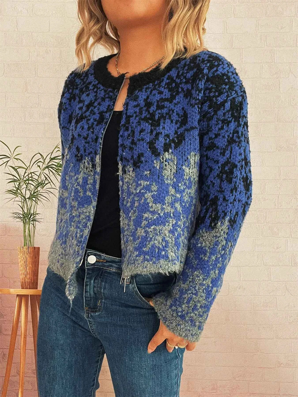 Asymmetrical Hem Zip Up Cardigan 3d6244df150940e6b45b751b8de1d532-Max-Origin