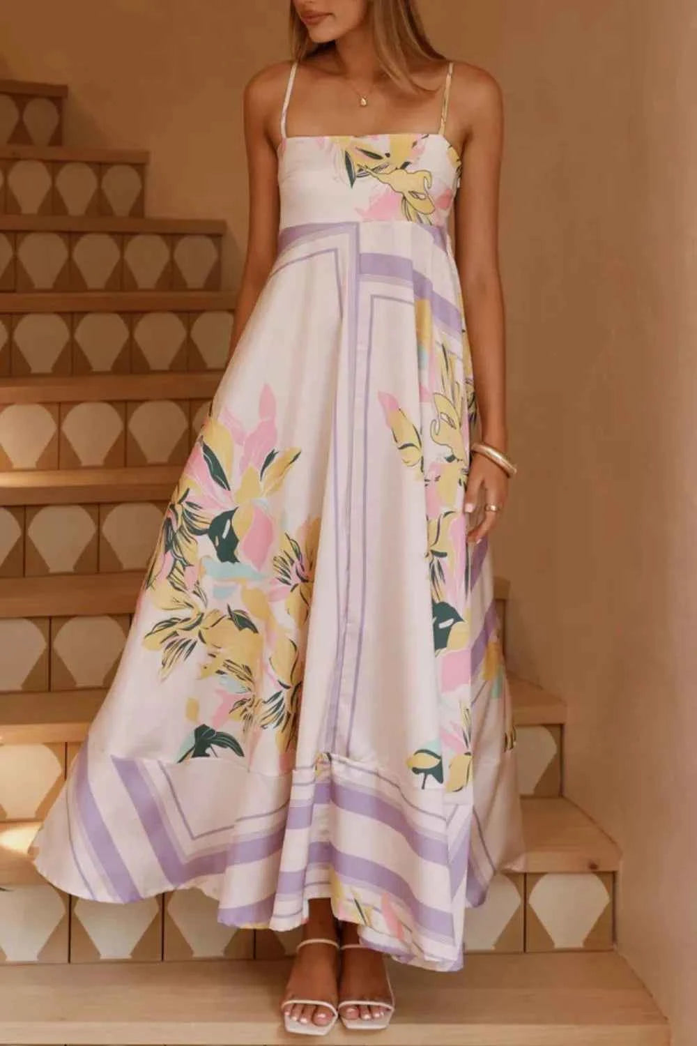 Printed Square Neck Cami Maxi Dress 3d6899f3-709c-494f-a9fa-01fa372eea4d-Max-Origin