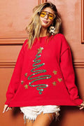 BiBi Sequin Star Tinsel Christmas Sweater RED 3d7b660260914c92a6a5a8497270d21b-Max-Origin