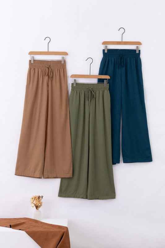 Kenzie Drawstring Elastic Waist Casual Wide Leg Pa 3d894335-9fbe-433f-9b42-87669eda5874