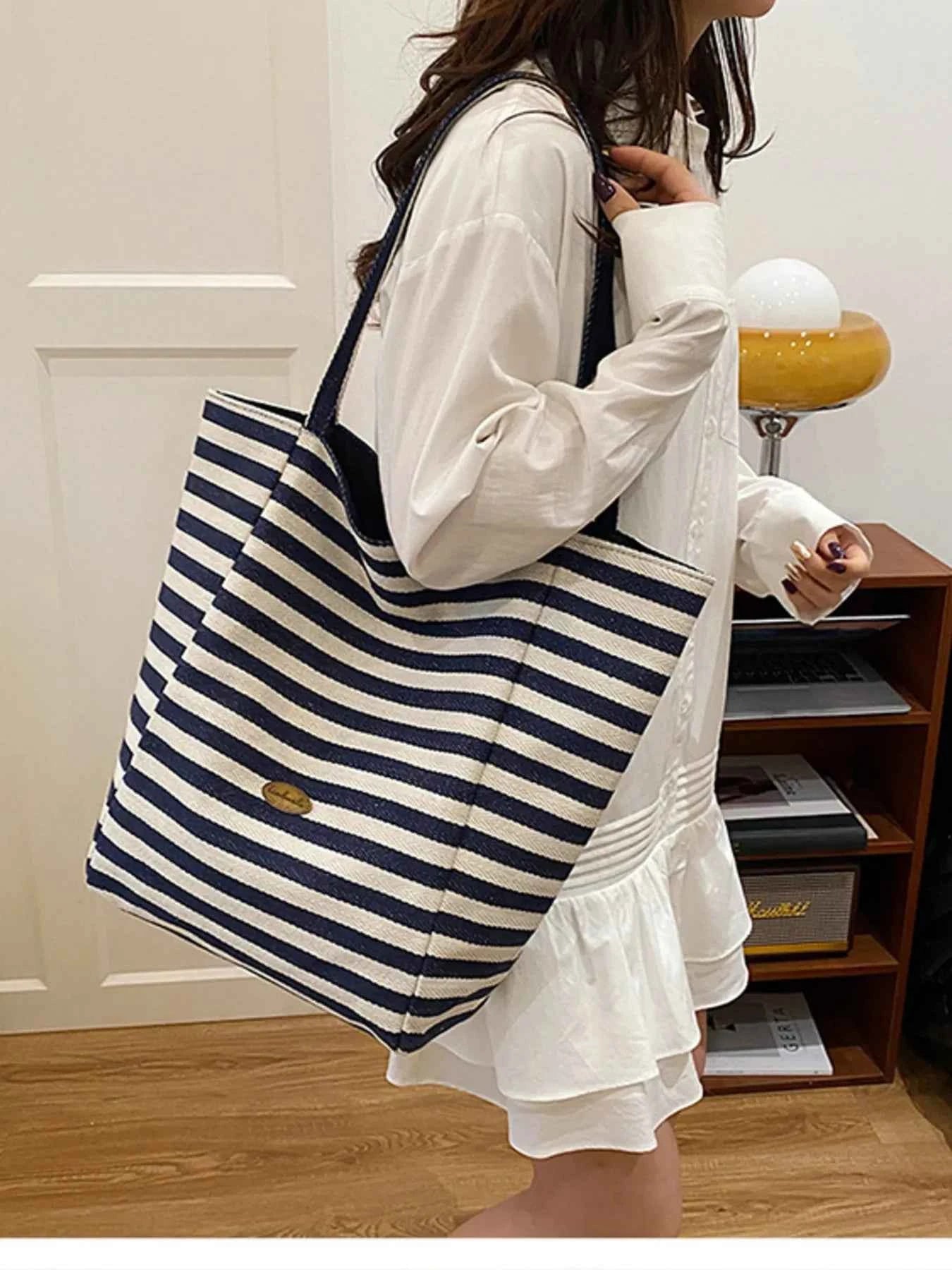 Striped Canvas Tote Bag 3d8a263a3d054f61810763520fcd84bb-Max-Origin